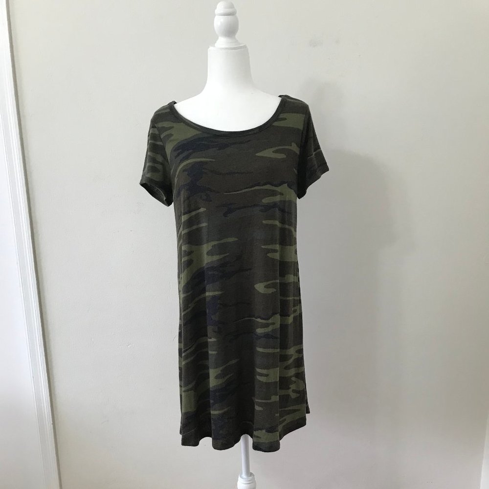 Z Supply Camo Print T-Shirt Dress
